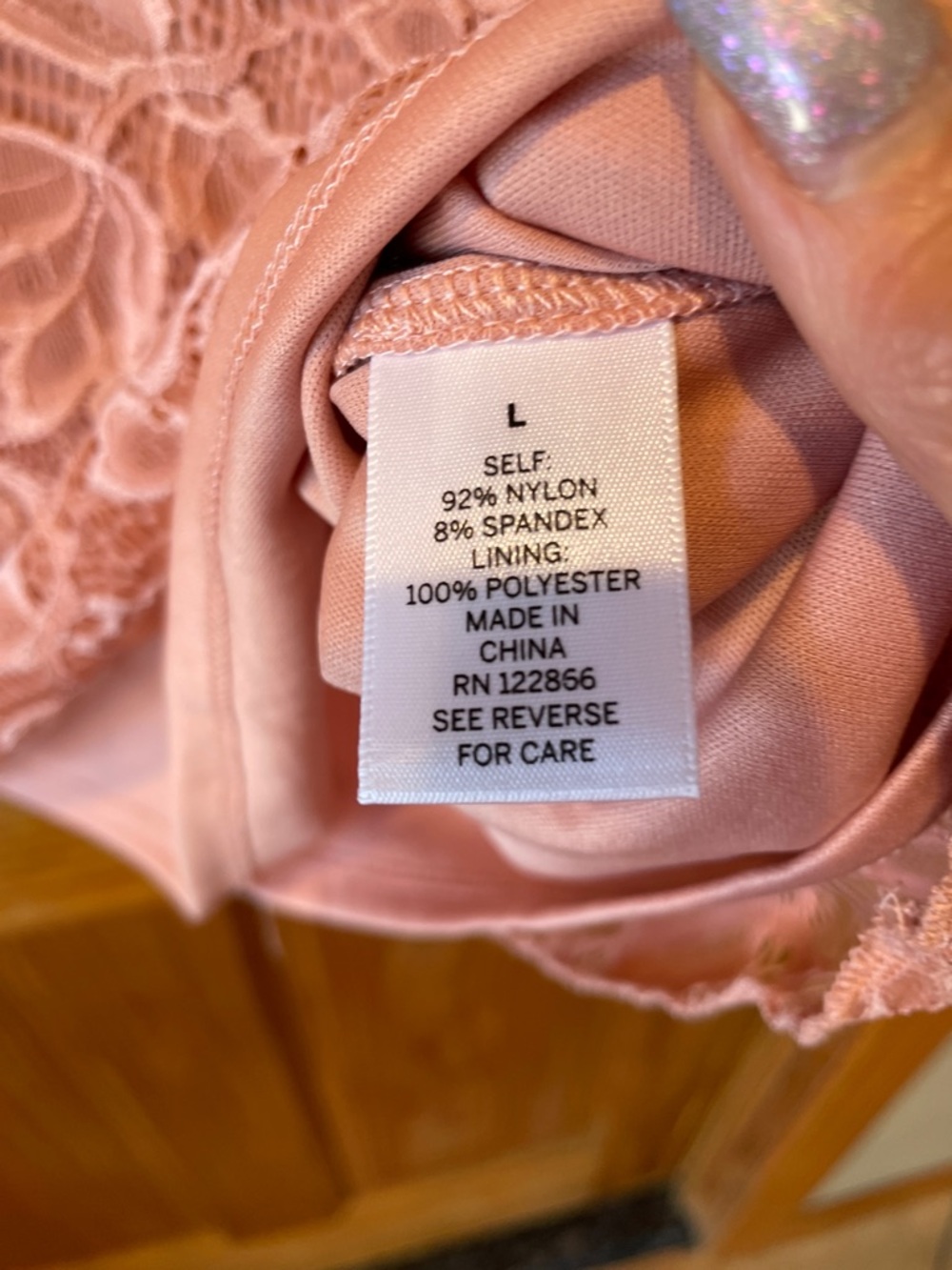 Dressbarn Rose Floral Lace Short-Sleeve Top - Picture 6 of 11